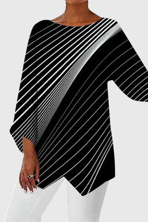 The Adèle Printed Crew-Neck Top