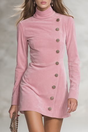 The Andrésine Suede Mini Dress