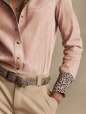 The Colombe Suede Shirt