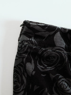 The Honorine-Rose Velvet Skirt