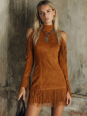 The Modeste Suede Mini Dress