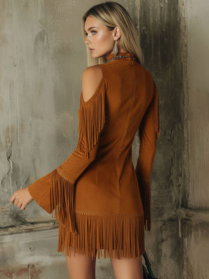 The Modeste Suede Mini Dress
