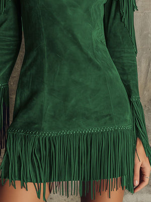 The Modeste Suede Mini Dress