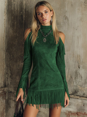 The Modeste Suede Mini Dress