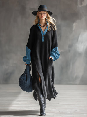 The Adèle-Marie Knit Maxi Dress