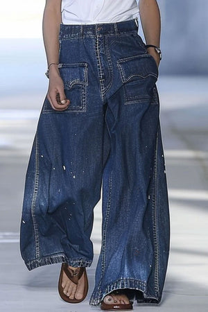 The Pâquerette-Rose Denim Trousers