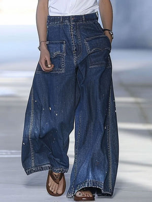The Pâquerette-Rose Denim Trousers