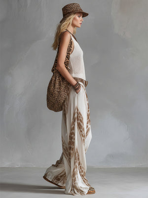 The Arielle Printed Chiffon Set