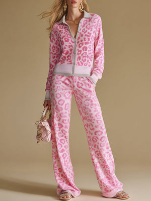 The Zélie Leopard Knit Set