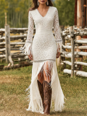 The Louisette Lace Maxi Dress