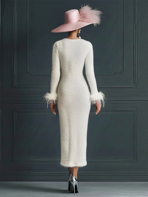 The Rosemonde Knit Midi Dress