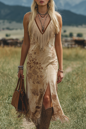The Aloïse Suede Midi Dress