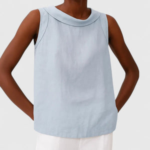 The Anaïs Draped Boat-Neck Top