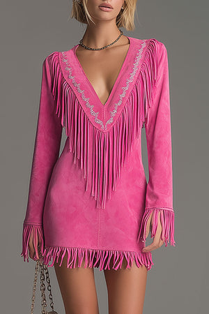 The Patience Suede Mini Dress