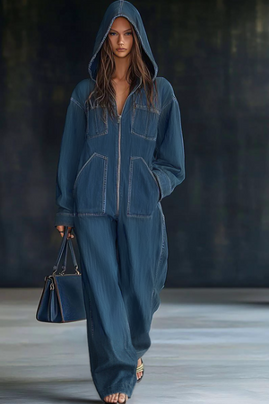 The Oyanne Denim Jumpsuit