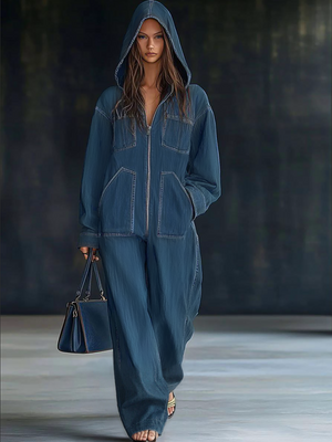 The Oyanne Denim Jumpsuit