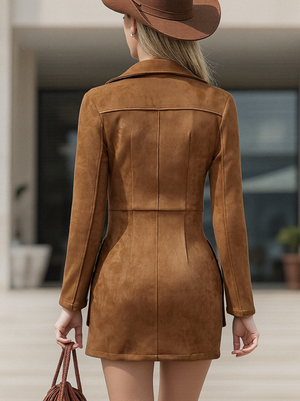The Pacifique Suede Mini Dress