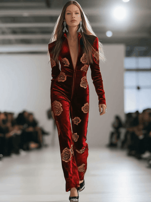 The Mirabelle Velvet Jumpsuit