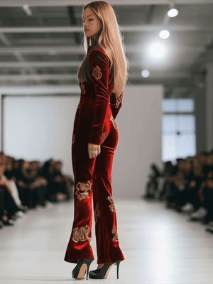 The Mirabelle Velvet Jumpsuit