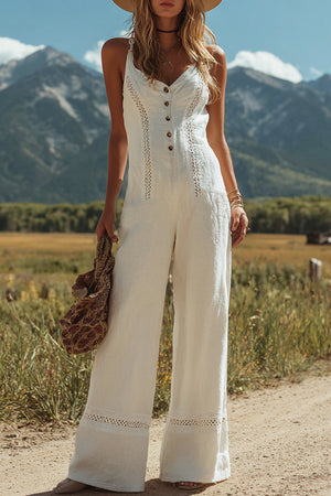 The Léane Cotton Linen Jumpsuit