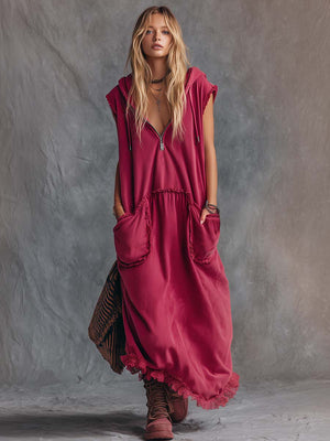 The Adalsinde Cotton Linen Maxi Dress