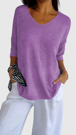 The Noémie V-Neck Top