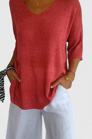 The Noémie V-Neck Top