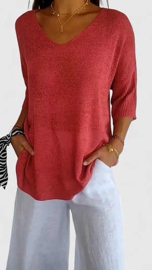 The Noémie V-Neck Top
