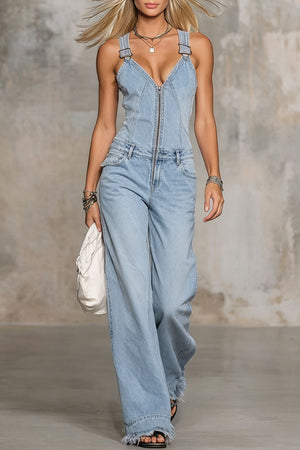 The Corneille Denim Jumpsuit