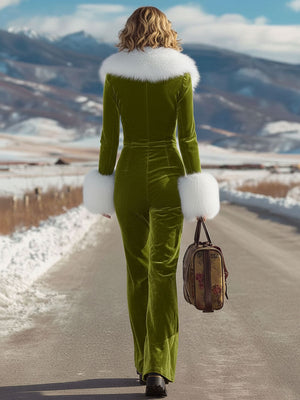 The Huguette-Marie Velvet Jumpsuit