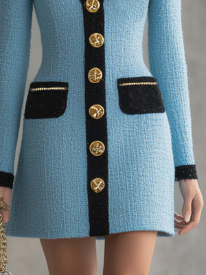 The Sylvaine Tweed Mini Dress