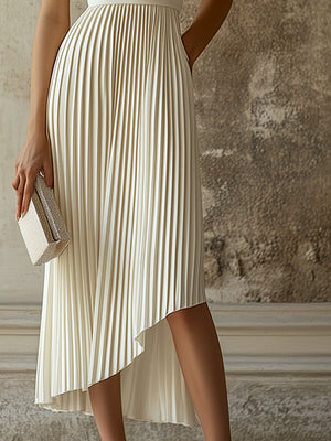 The Hermance Cotton Linen Midi Dress
