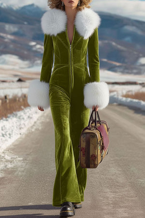The Huguette-Marie Velvet Jumpsuit
