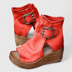 Ankle-Strap Wedge Sandals