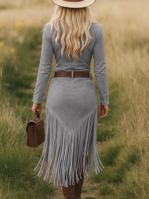 The Edmonde Suede Midi Dress