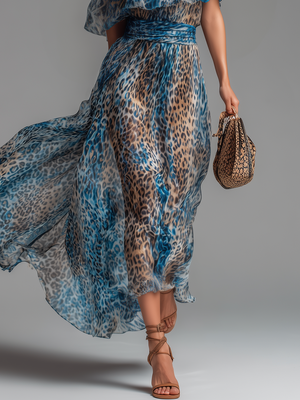 The Brunehilde Chiffon Maxi Dress