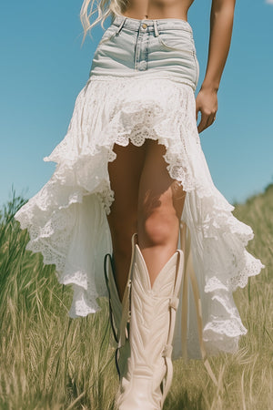 The Liesse-Marie Denim Skirt