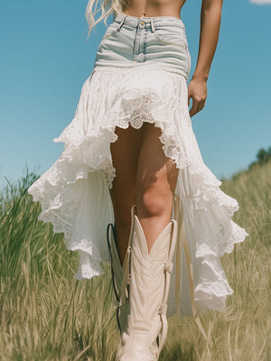 The Liesse-Marie Denim Skirt