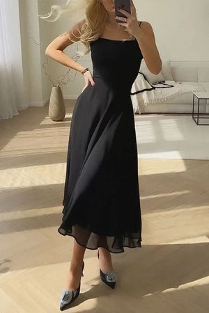 Square Neck Midi Dress