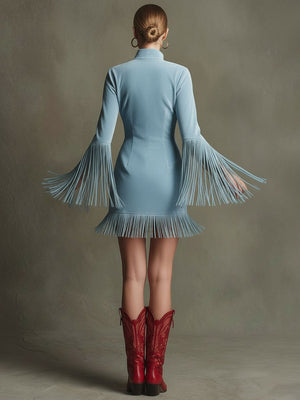 The Ombeline Suede Mini Dress