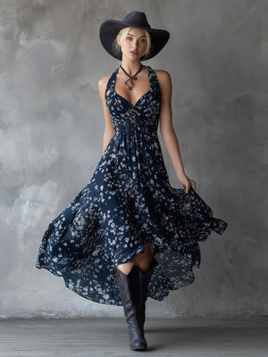 The Anne-Laure Chiffon Maxi Dress