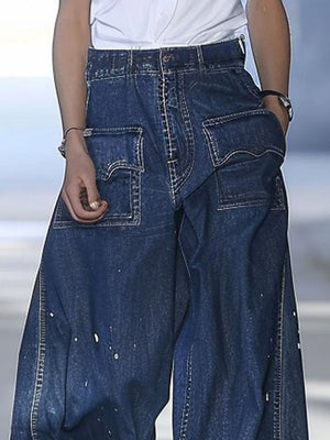 The Pâquerette-Rose Denim Trousers