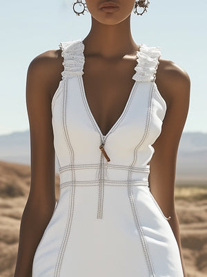 The Fortunée Denim Mini Dress