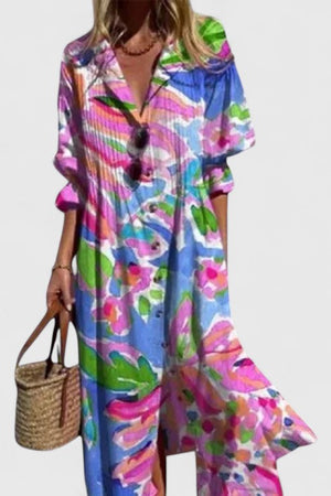 Boho Print Maxi Dress