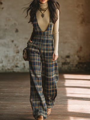 The Hildevert Cotton Linen Dungarees