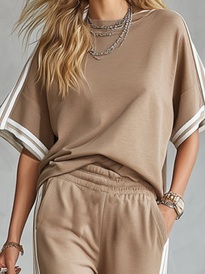 The Francine Striped Cotton Set