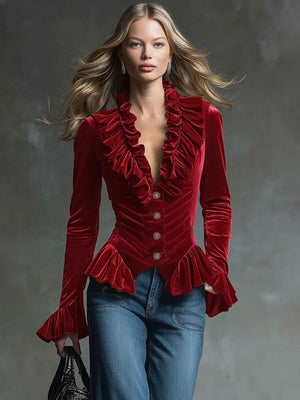 The Iris Velvet Shirt