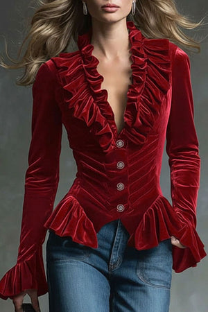 The Iris Velvet Shirt
