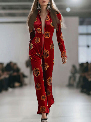 The Mirabelle Velvet Jumpsuit
