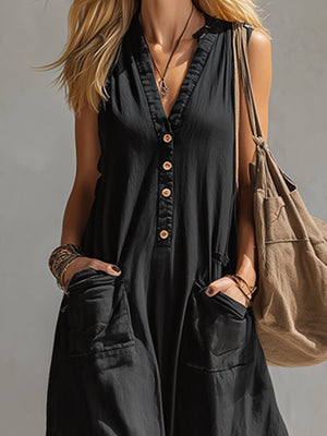 The Gaultière Cotton Linen Jumpsuit